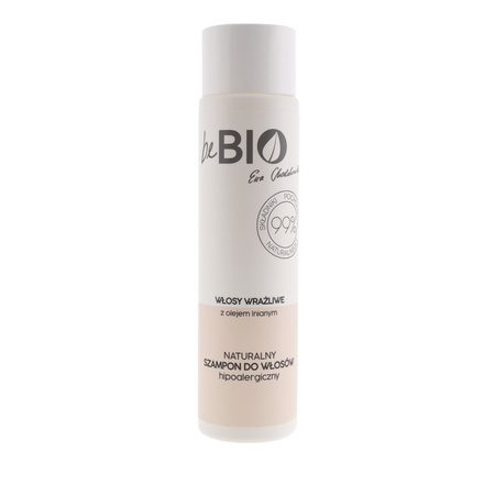 beBIO naturalny szampon hipoalergiczny do włosów wrażliwych 300 ml