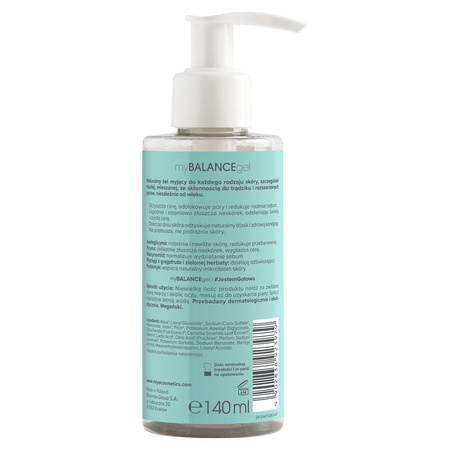 Miya myBALANCEgel – Balansujący żel do mycia twarzy, 140 ml