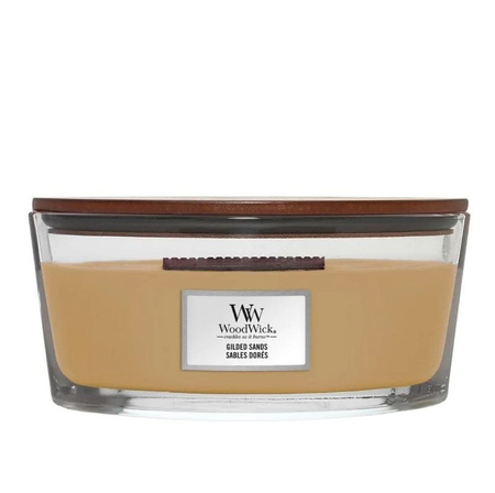 Woodwick - GILDED SANDS - świeca elipsa 435,5 g