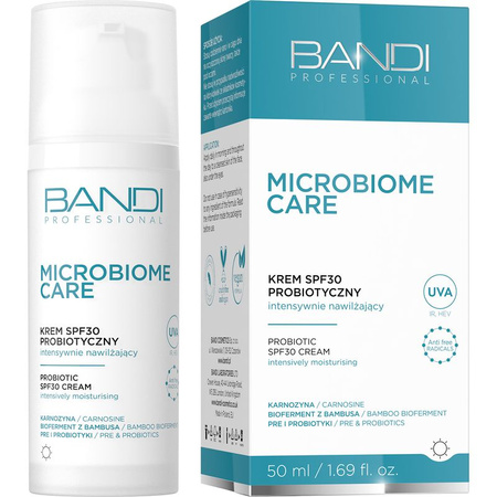 Bandi Microbiome care - Krem SPF30 probiotyczny intensywnie nawilżający 50 ml