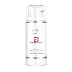 Apis Professional Raspberry Glow Serum malinowe dodające blasku z liofilizowanymi malinami 100 ml