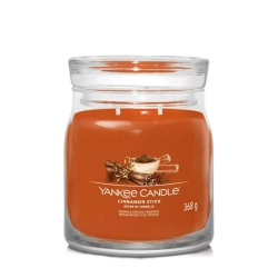 Yankee Candle Signature – Świeca średnia Cinnamon Stick, 368 g