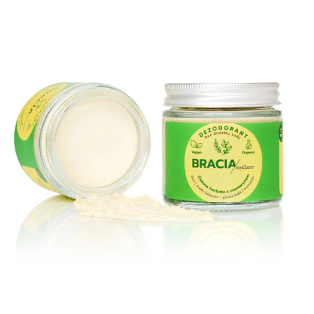 Bracia Mydlarze Zielona herbata z rozmarynem Uniwersalny dezodorant w kremie 60 ml