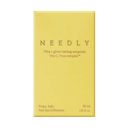 Needly Vita C Glow Toning Ampoule, rozświetlające serum tonizujące z witaminą C, 30 ml
