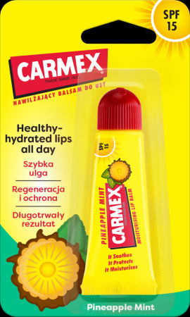 Carmex Pineapple Mint nawilżający balsam do ust w tubce 10 g
