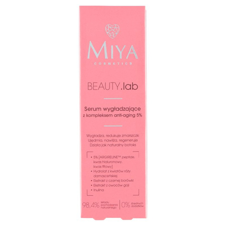 Miya BEAUTY.lab – Serum wygładzające z kompleksem anti-aging 5%, 30 ml