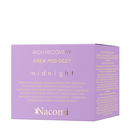 Nacomi Rich recovery Krem pod oczy Midnight 15 ml