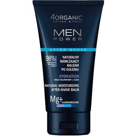4organic MEN POWER naturalny balsam po goleniu nawilżający Hydration 150 ml