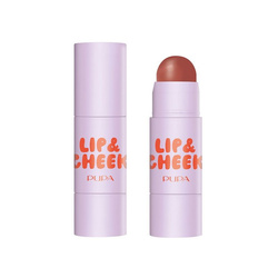 PUPA Milano LIP & CHEEK Róż i balsam do ust w sticku - 001 Hot cookie, 4 g