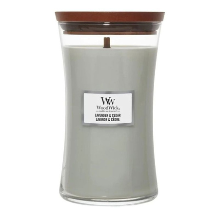 Woodwick - LAVENDER & CEDAR - świeca duża 609,5 g