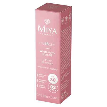 Miya mybbalm – Witaminowy krem BB SPF 30 02, 30 ml