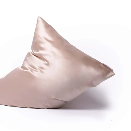 SLAAP Jedwabna poszewka na poduszkę szmpański beż, 50 x 60 cm