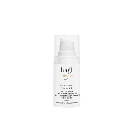 Hagi Smart P - naturalny krem koncentrat przeciwzmarszczkowy pod oczy - nutripeptydy, 15 ml