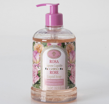 Fiorentino Naturalne mydło w płynie o zapachu Róży, 500 ml