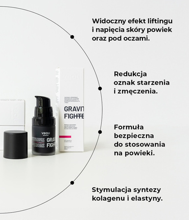 Veoli Botanica GRAVITY FIGHTER Napinająco-odmładzające serum pod oczy i na powieki, 15 ml