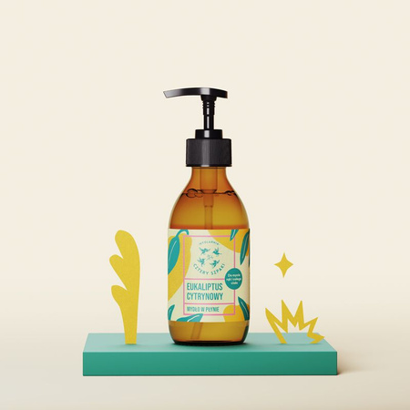 4 Szpaki Mydło w płynie Eukaliptus cytrynowy, 300 ml