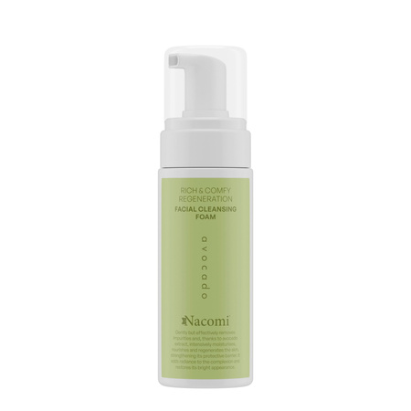 Nacomi Rich&comfy regeneration - Pianka oczyszczająca do twarzy Awokado 150 ml