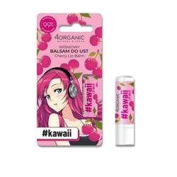 4organic #kawaii Natural lip balm Cherry 5g