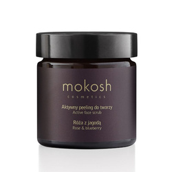 Mokosh Aktywny peeling do twarzy Róża z jagodą, 60 ml