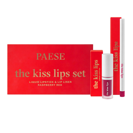 PAESE, THE KISS LIPS ZESTAW 05 -  RESPBERRY RED