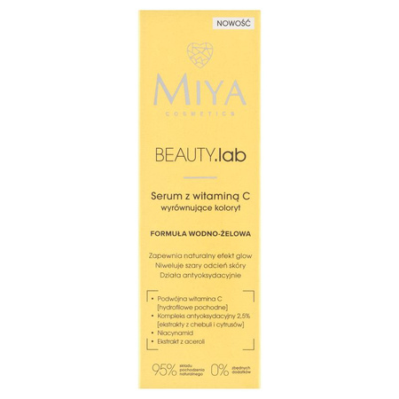 Miya BEAUTY.lab – Serum z witaminą C wyrównujące koloryt, 30 ml