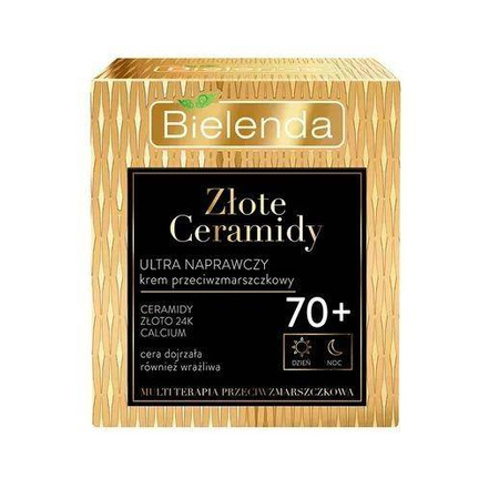 Bielenda Złote Ceramidy Ultra naprawczy krem przeciwzmarszczkowy 70+ dzień/noc