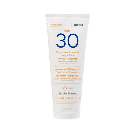 Korres Yoghurt emulsja do ciała i twarzy SPF30 tubka, 200ml