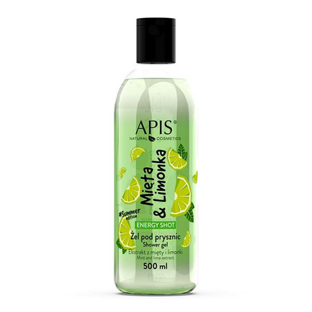 Apis Energy Shot Żel pod prysznic Mięta & Limonka 500 ml