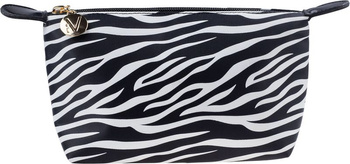 Intervion Kosmetyczka prosta duża Zebra