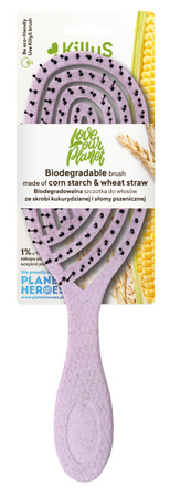 KillyS Szczotka do czesania,skrobia kukurydziana,słoma pszeniczna, Flexi Eko