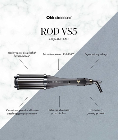 HH SIMONSEN Lokówka Rod Curling Iron VS5