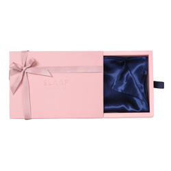 SLAAP Jedwabna poszewka na poduszkę granat, 50 x 60 cm