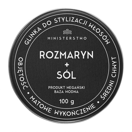 MDM Glinka do stylizacji włosów Rozmaryn + Sól 100 g