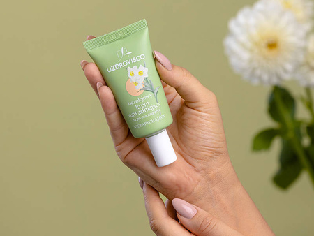 UZDROVISCO Bezolejowy krem nawadniający na promienną cerę, niezapychający 50 ml