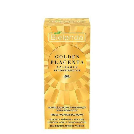 Bielenda Golden Placenta Collagen Reconstructor - Nawilżająco - liftingujący krem przeciwzmarszczkowy pod oczy