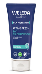 WELEDA Active Fresh 3 in 1 żel pod prysznic dla mężczyzn, 200 ml