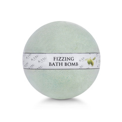 Kanu Nature Musująca kula do kąpieli Oliwkowa, 160 g