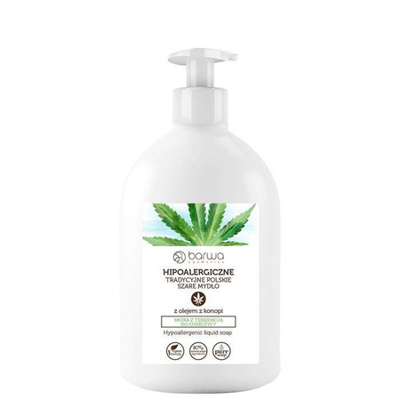 Barwa Hipoalergiczne mydło w płynie z Olejem z Konopi 500 ml