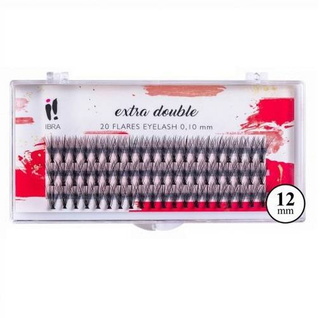 Kępki sztucznych rzęs Extra Double Knot-Free C 0.10-12mm