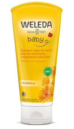 WELEDA Szampon i płyn do mycia ciała dla niemowląt, 200 ml