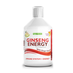 Swedish Nutra Ginseng Energy Suplement diety z żeń-szeniem na energię, 500 ml
