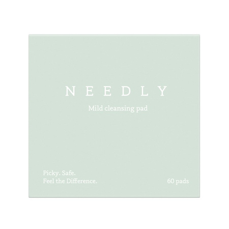 Needly Mild Cleansing Pad, delikatne płatki oczyszczające skórę twarzy, 60 szt