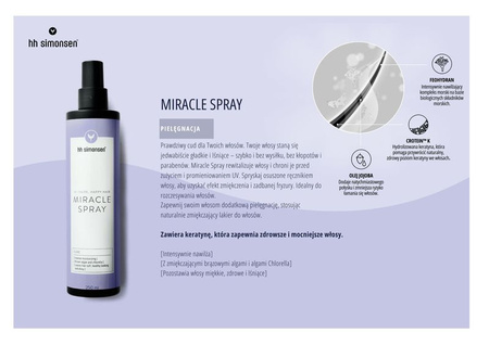 HH SIMONSEN Pielęgnacyjny Spray Do Stylizacji Włosów, 250 ml