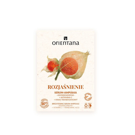 Orientana, Serum-ampułka ROZJAŚNIENIE Ashwagandha 