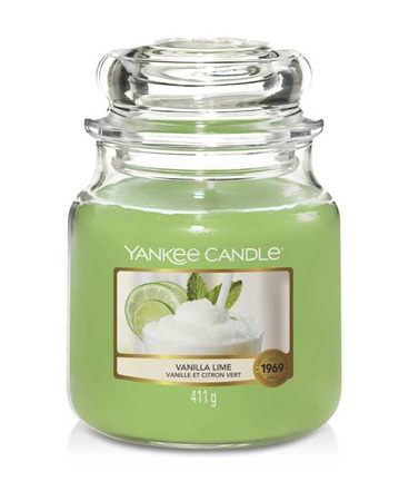 Yankee Candle CLASSIC - Słoik średni VANILLA LIME