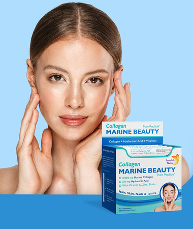 Swedish Nutra Marine Beauty Shots 10 000 mg Kolagen w shotach, 20 szt x 25 ml