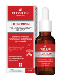 Floslek Peeling kwasowy na noc skóra naczynkowa, wrażliwa, ze skłonnością do rumienia 30 ml