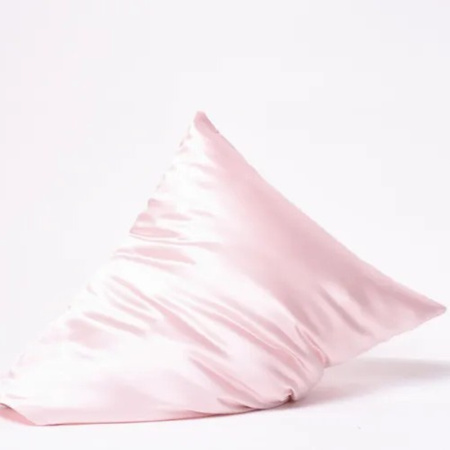 SLAAP Jedwabna poszewka na poduszkę pudrowy róż, 50 x 60 cm