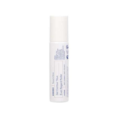 Korres Greek Yoghurt chłodzący żel pod oczy roll-on z kofeiną