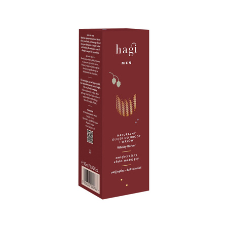 Hagi Naturalny olejek do brody i wąsów Whisky Barber